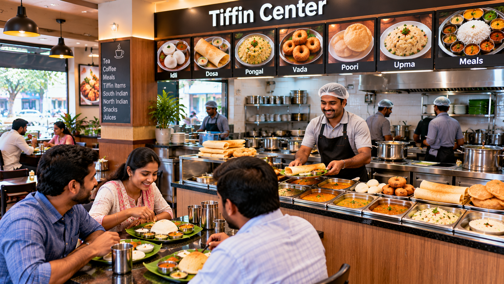 Local hotel and tiffin food ordering business